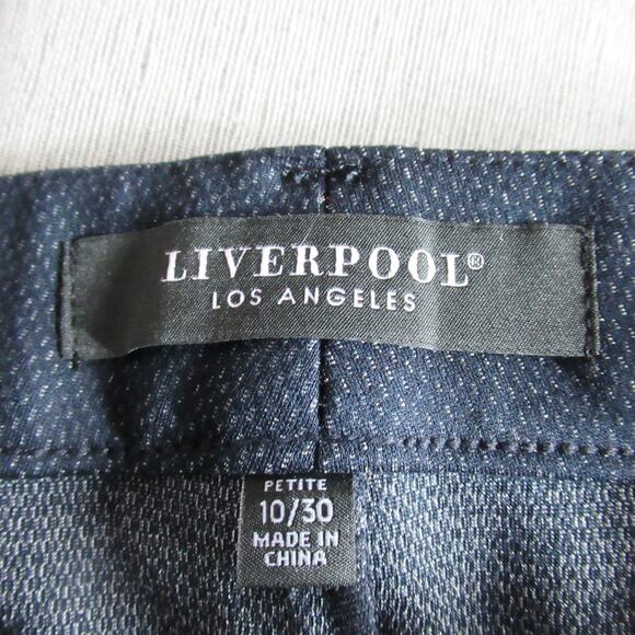 Liverpool Los Angeles Pants Women 10P Navy Kelsey Trouser Straight Knit Work NWT - Picture 2 of 11